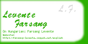 levente farsang business card